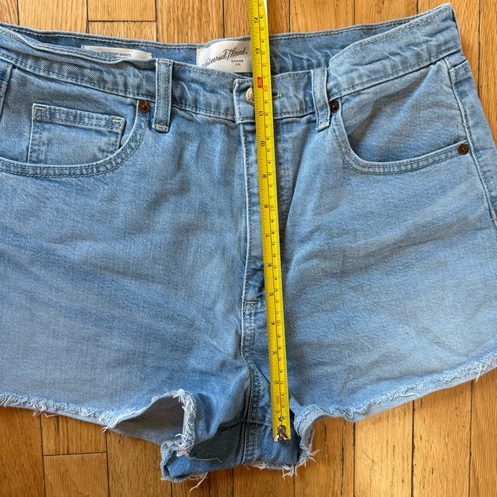 Universal Thread Light Blue & Black High-Rise Denim Jean Shorts Duo - Picture 5 of 9